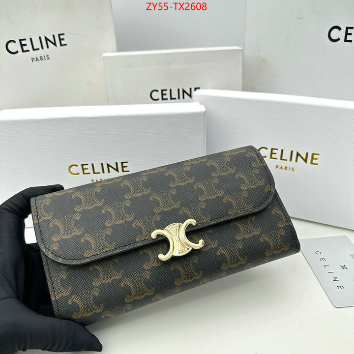 CELINE Bags(4A)-Wallet wholesale replica shop ID: TX2608 $: 55USD,