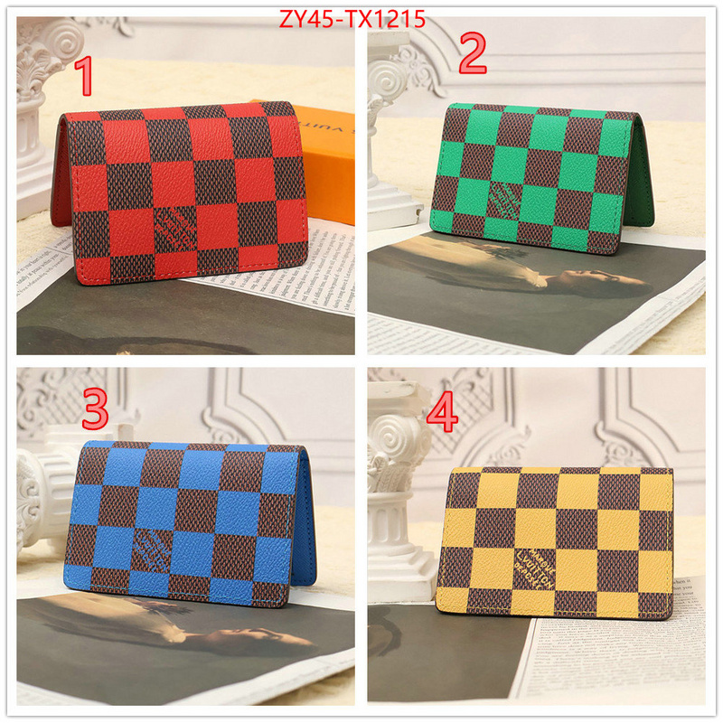 LV Bags(4A)-Wallet aaaaa replica ID: TX1215 $: 45USD,