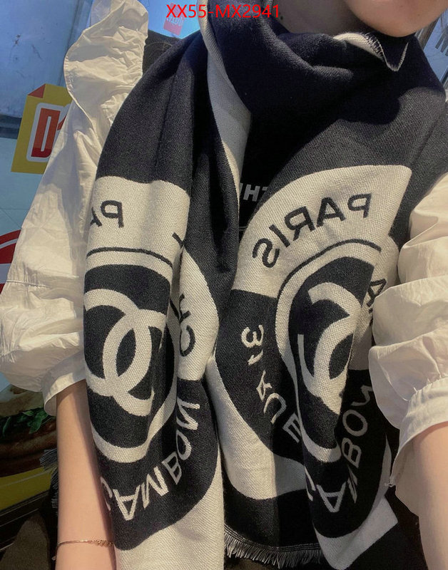 Scarf-Chanel where to buy high quality ID: MX2941 $: 55USD