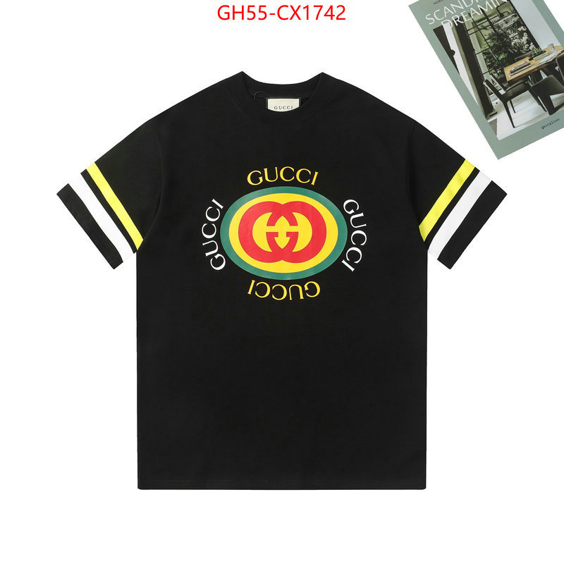 Clothing-Gucci fake cheap best online ID: CX1742 $: 55USD