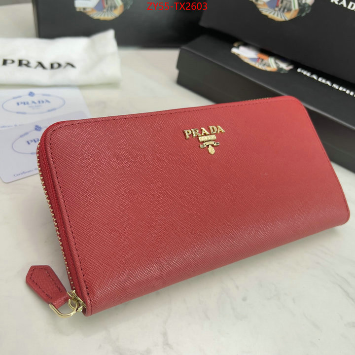 Prada Bags (4A)-Wallet flawless ID: TX2603 $: 55USD,