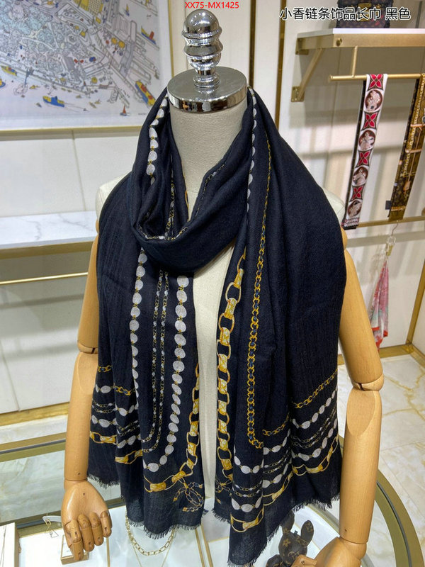 Scarf-Chanel how to buy replica shop ID: MX1425 $: 75USD