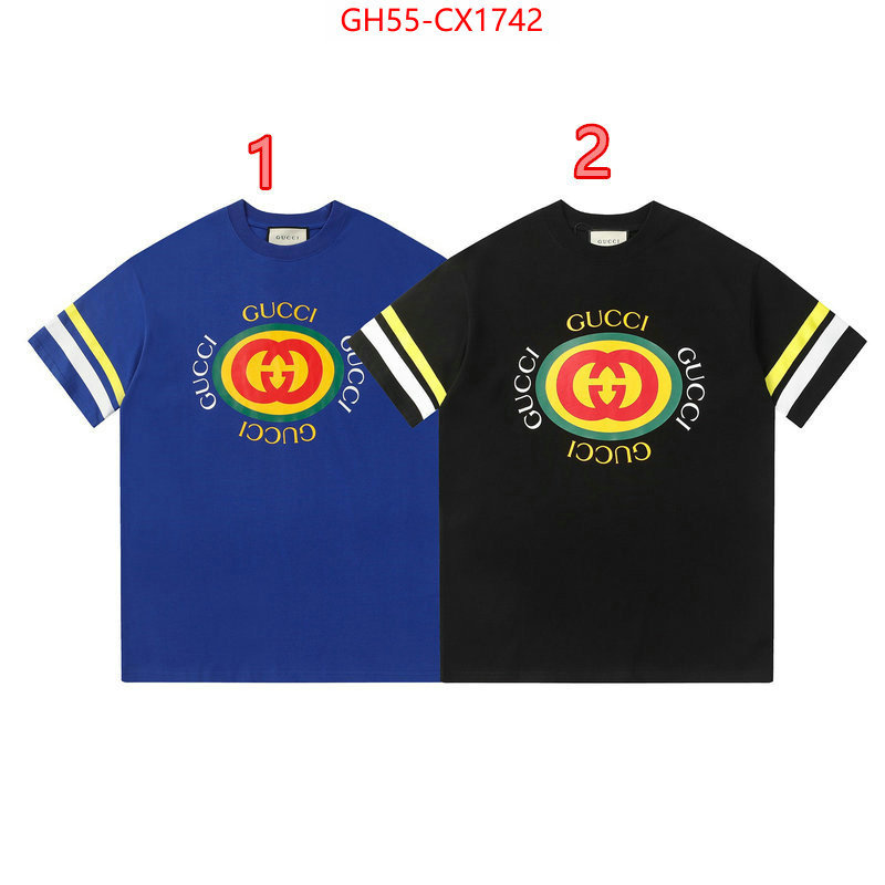 Clothing-Gucci fake cheap best online ID: CX1742 $: 55USD