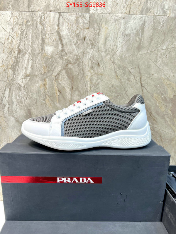 Men shoes-Prada 1:1 replica wholesale ID: SG9836 $: 155USD