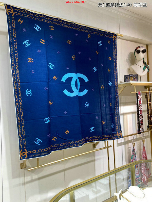 Scarf-Chanel where quality designer replica ID: MX2809 $: 75USD