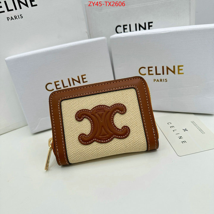 CELINE Bags(4A)-Wallet buy the best high quality replica ID: TX2606 $: 45USD,