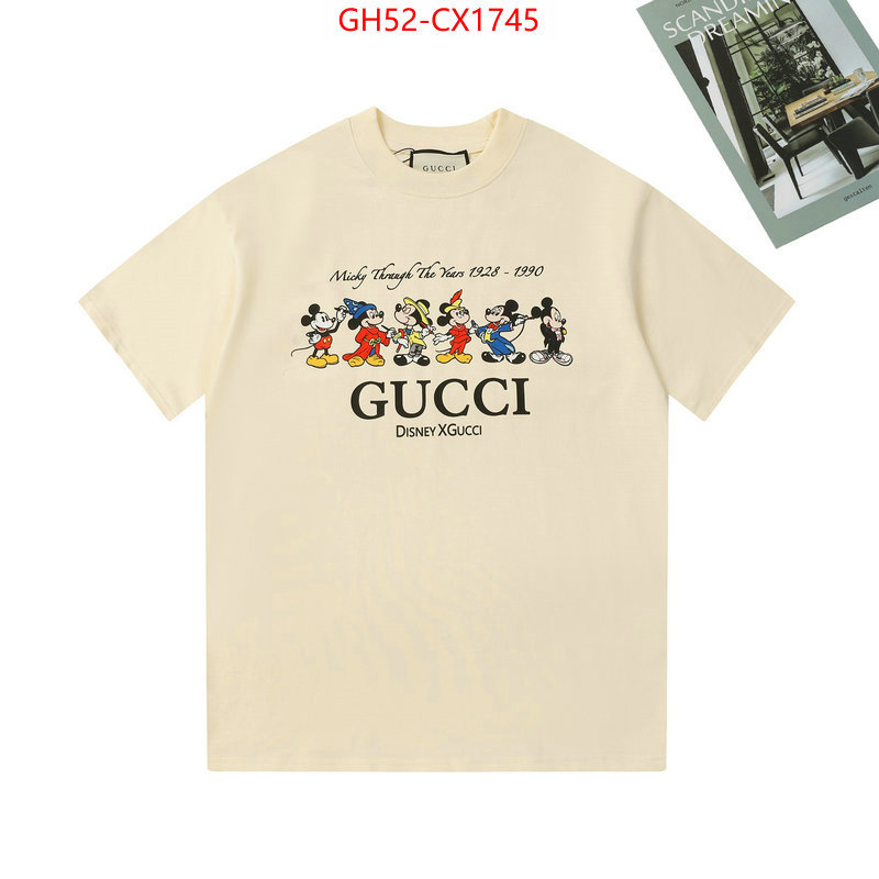 Clothing-Gucci high quality designer replica ID: CX1745 $: 52USD