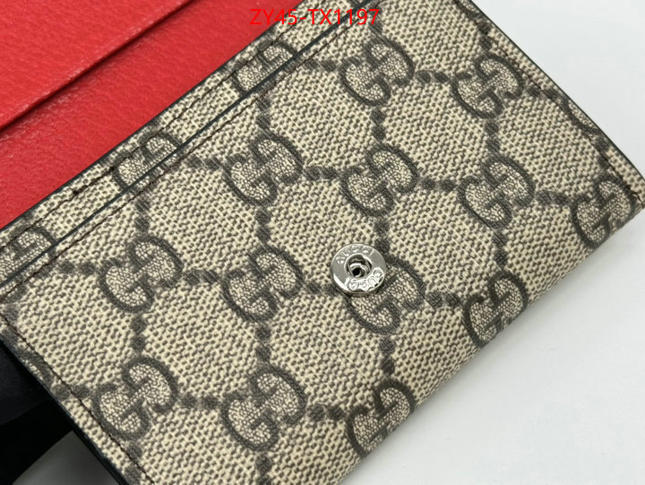 Gucci Bags(4A)-Wallet- perfect ID: TX1197 $: 45USD,