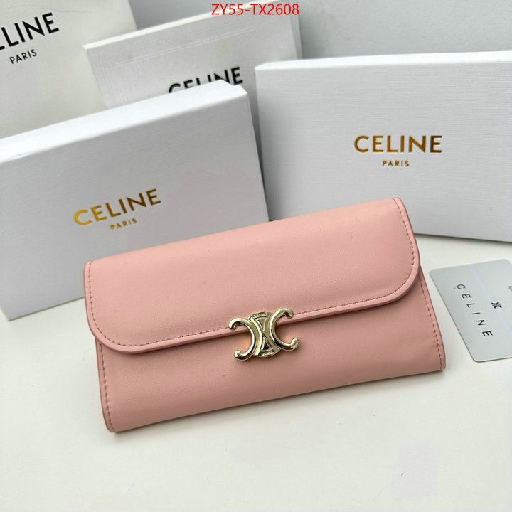 CELINE Bags(4A)-Wallet wholesale replica shop ID: TX2608 $: 55USD,