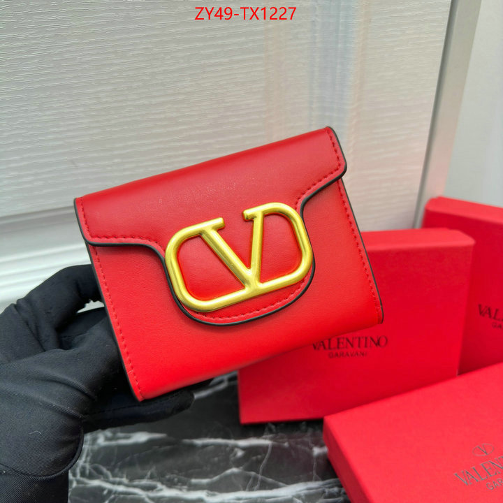 Valentino Bags(4A)-Wallet replica 2023 perfect luxury ID: TX1227 $: 49USD,