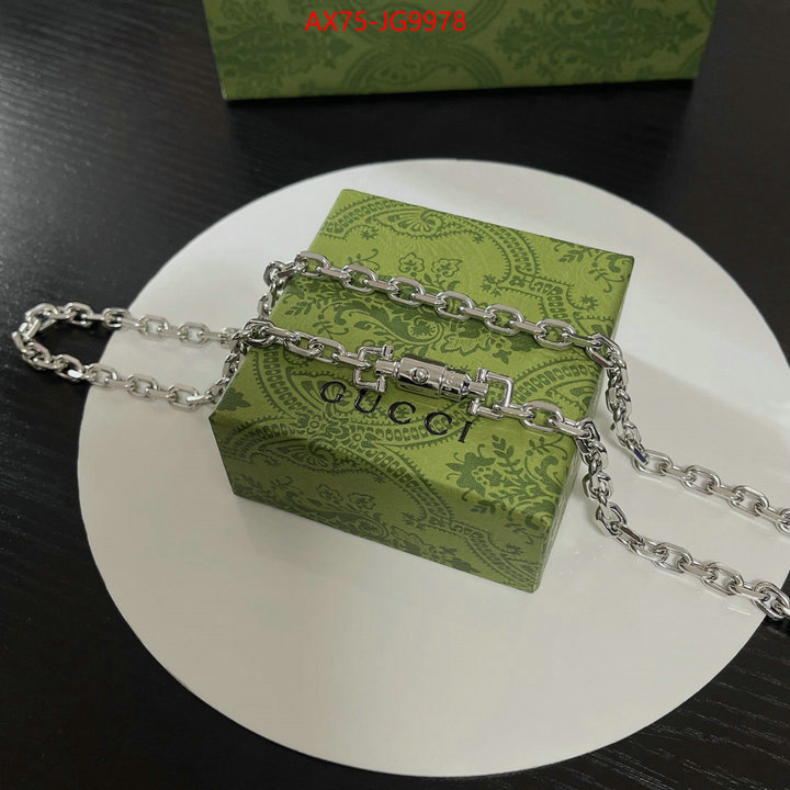 Jewelry-Gucci what is aaaaa quality ID: JG9978 $: 75USD