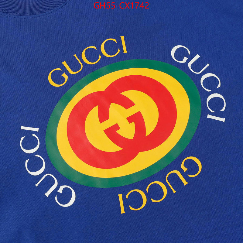 Clothing-Gucci fake cheap best online ID: CX1742 $: 55USD