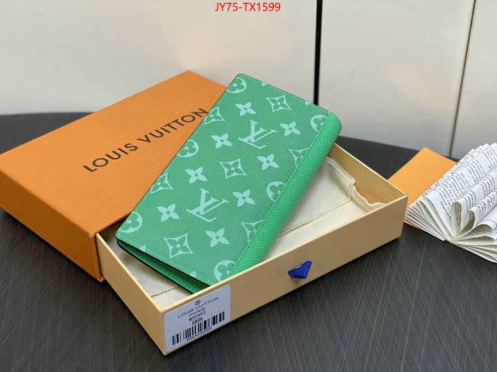 LV Bags(TOP)-Wallet 2023 aaaaa replica 1st copy ID: TX1599 $: 75USD