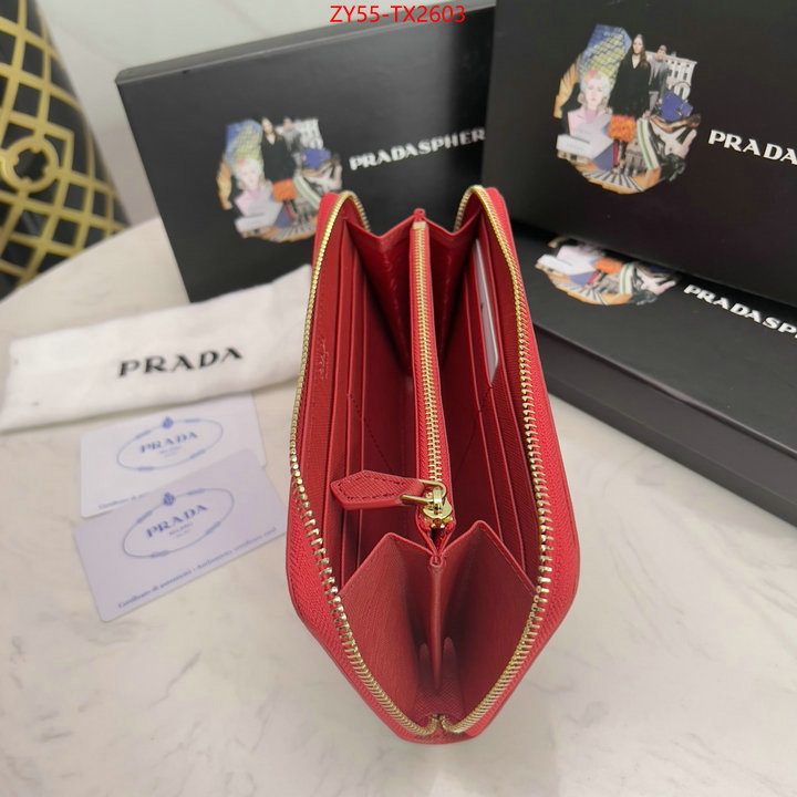 Prada Bags (4A)-Wallet flawless ID: TX2603 $: 55USD,