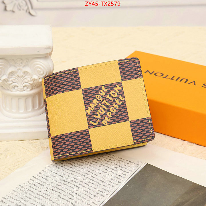 LV Bags(4A)-Wallet designer high replica ID: TX2579 $: 45USD,