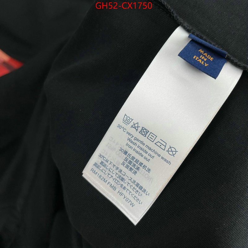 Clothing-LV highest quality replica ID: CX1750 $: 52USD