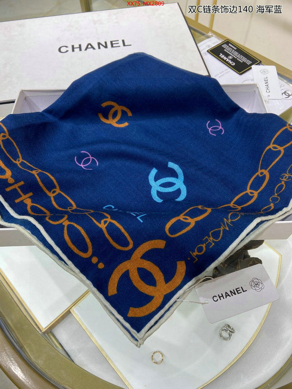 Scarf-Chanel where quality designer replica ID: MX2809 $: 75USD