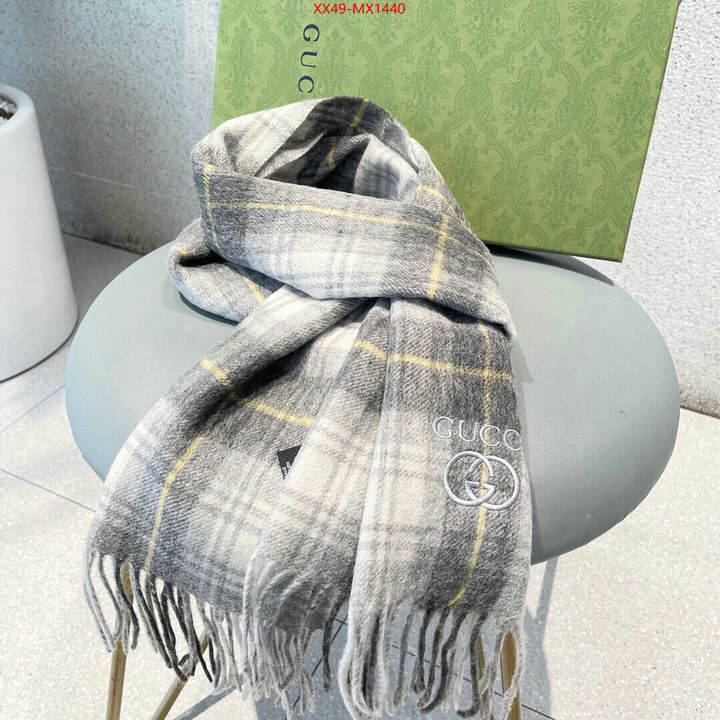 Scarf-Gucci outlet sale store ID: MX1440 $: 49USD