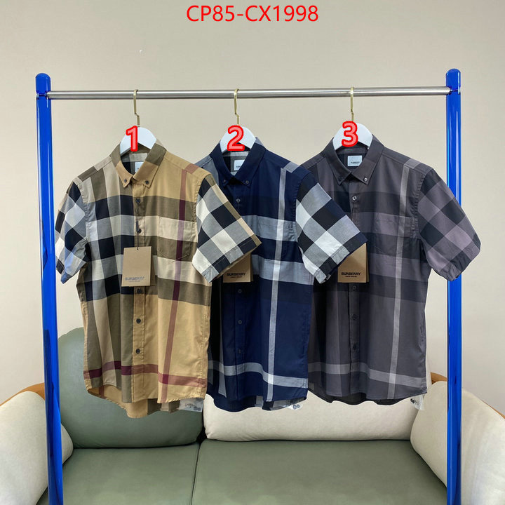 Clothing-Burberry highest product quality ID: CX1998 $: 85USD