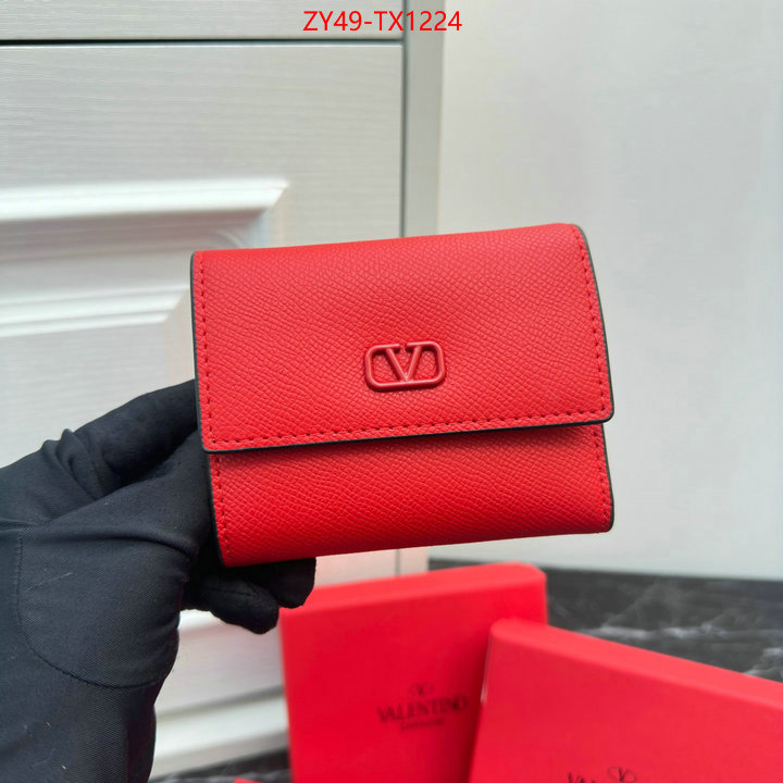 Valentino Bags(4A)-Wallet highest quality replica ID: TX1224 $: 49USD,