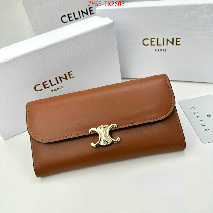 CELINE Bags(4A)-Wallet wholesale replica shop ID: TX2608 $: 55USD,