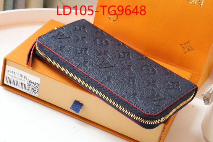 LV Bags(TOP)-Wallet high quality replica ID: TG9648 $: 105USD,