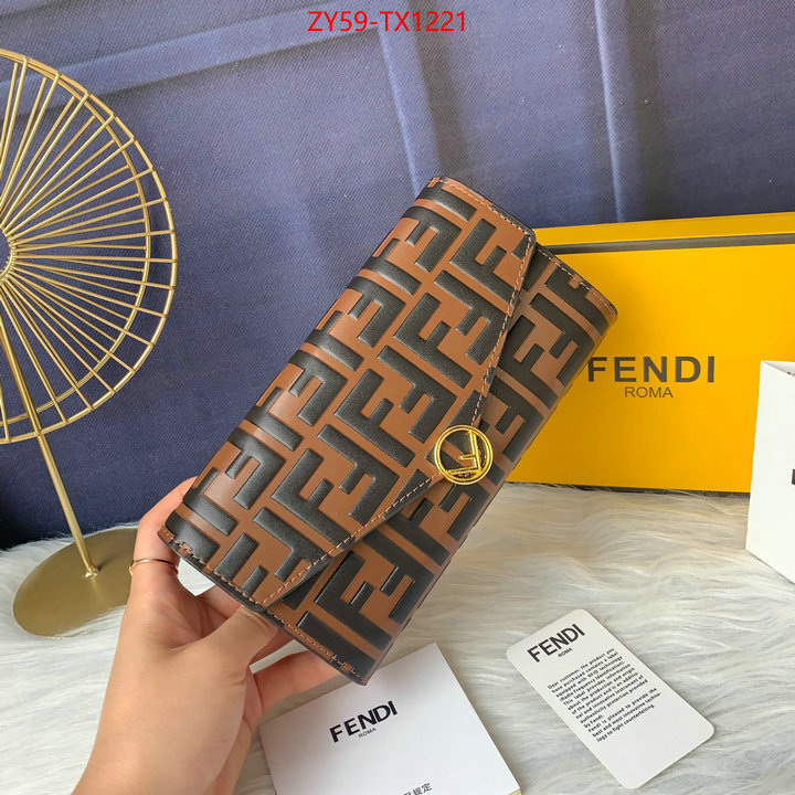 Fendi Bags(4A)-Wallet- 1:1 replica wholesale ID: TX1221 $: 59USD,