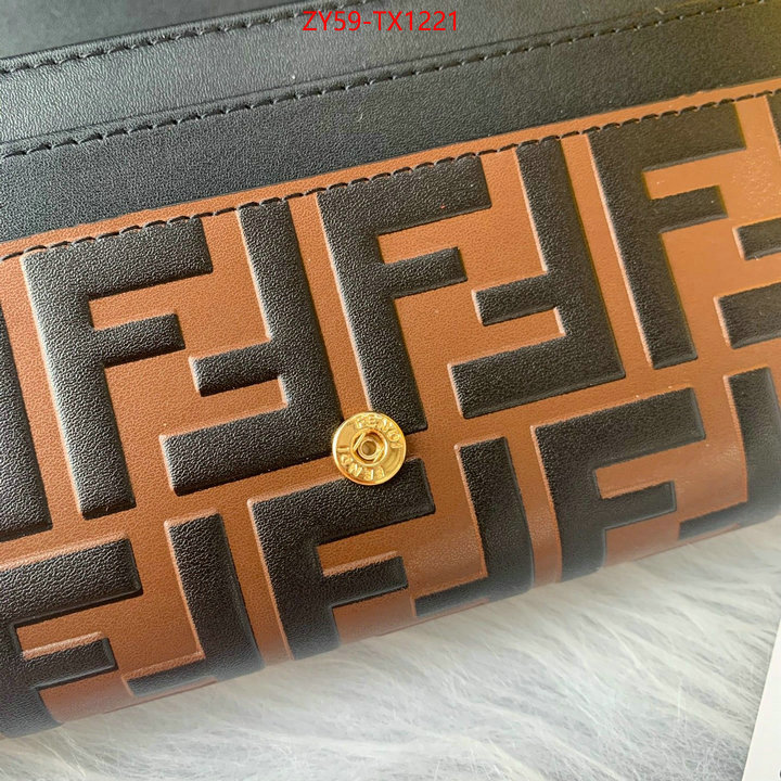 Fendi Bags(4A)-Wallet- 1:1 replica wholesale ID: TX1221 $: 59USD,