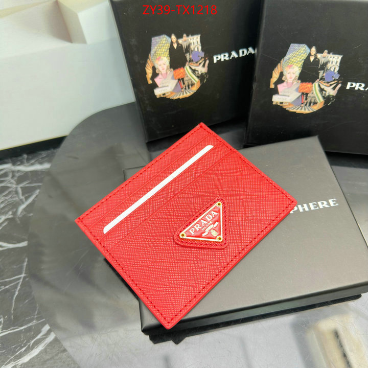 Prada Bags (4A)-Wallet high quality replica designer ID: TX1218 $: 39USD,