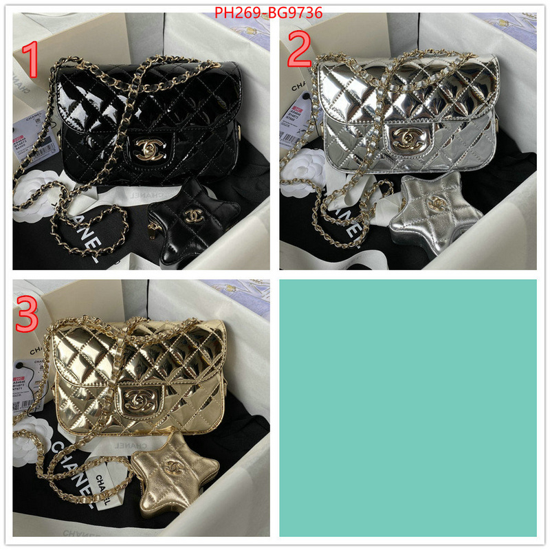 Chanel Bags(TOP)-Diagonal- fake designer ID: BG9736 $: 269USD,