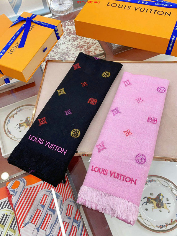 Scarf-LV outlet sale store ID: MX1448 $: 75USD