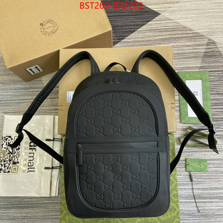 Gucci Bags(TOP)-Backpack- fake aaaaa ID: BX2202 $: 269USD