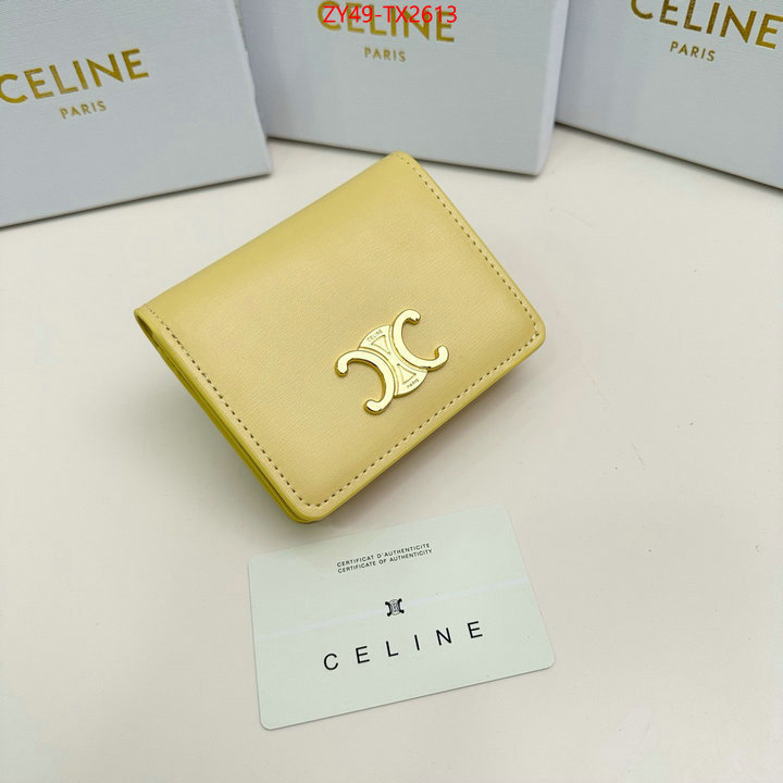 CELINE Bags(4A)-Wallet best fake ID: TX2613 $: 49USD,