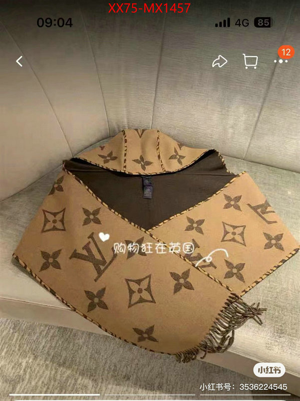 Scarf-LV luxury 7 star replica ID: MX1457 $: 75USD