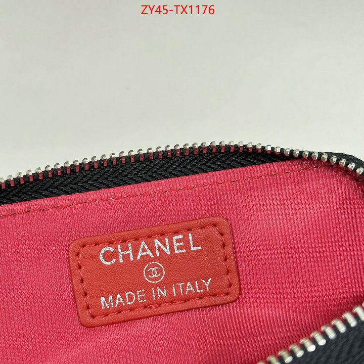 Chanel Bags(4A)-Wallet- for sale cheap now ID: TX1176 $: 45USD,