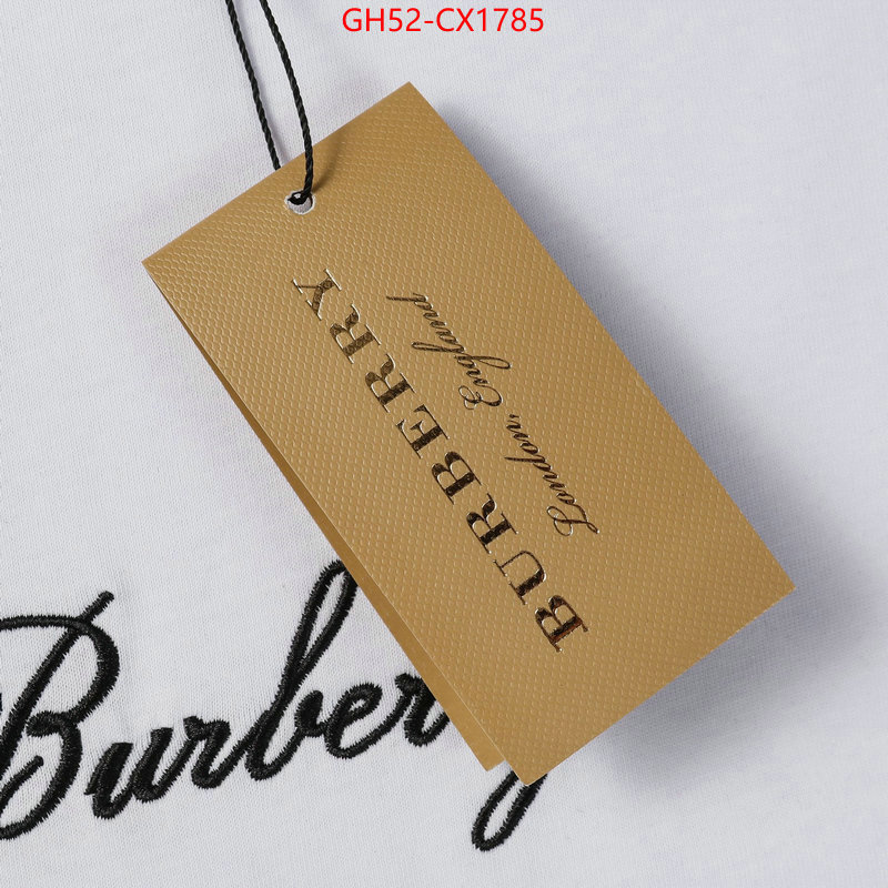 Clothing-Burberry best quality replica ID: CX1785 $: 52USD