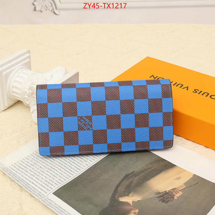 LV Bags(4A)-Wallet replica aaaaa designer ID: TX1217 $: 45USD,