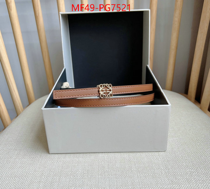 Belts-Loewe luxury fake ID: PG7521 $: 49USD