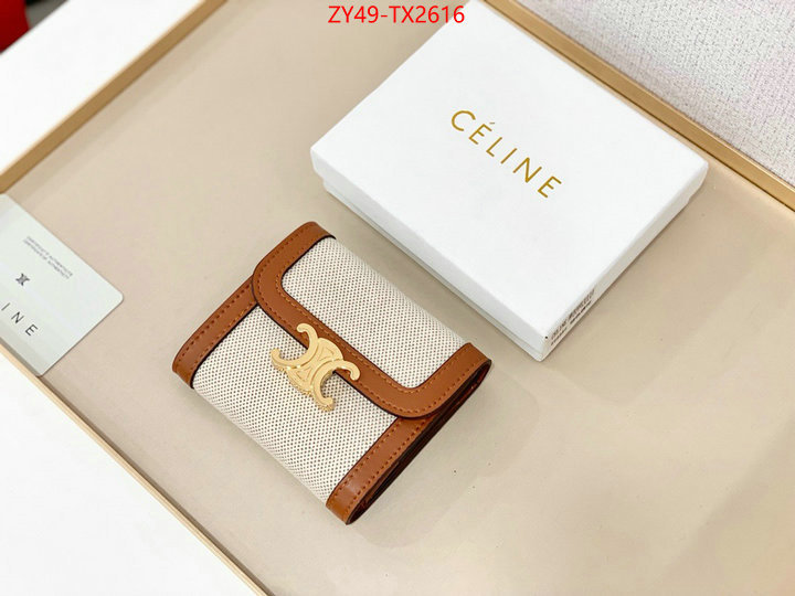 CELINE Bags(4A)-Wallet at cheap price ID: TX2616 $: 49USD,