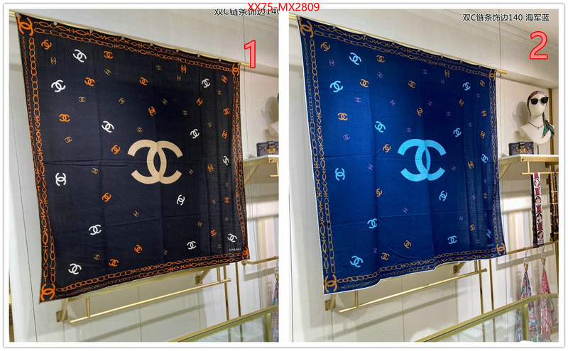 Scarf-Chanel where quality designer replica ID: MX2809 $: 75USD