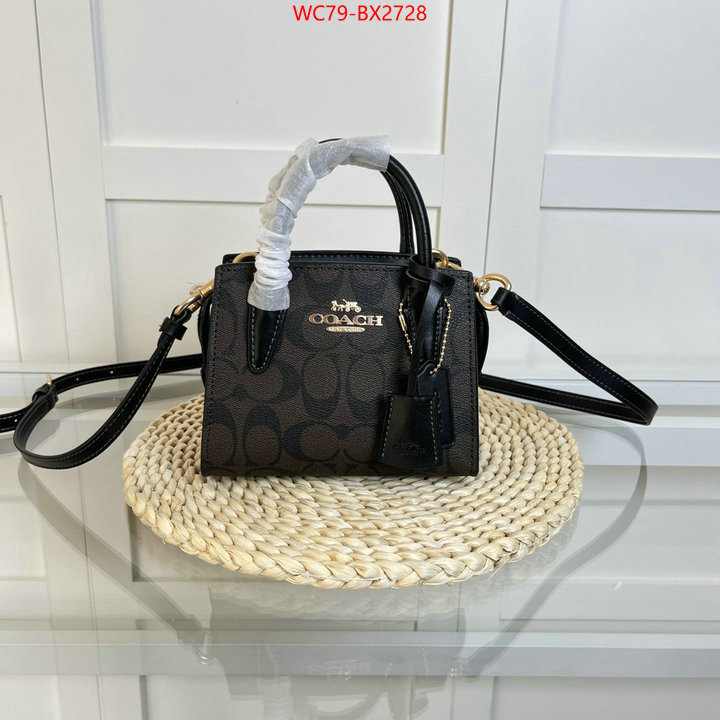 Coach Bags(4A)-Diagonal fake cheap best online ID: BX2728 $: 79USD,