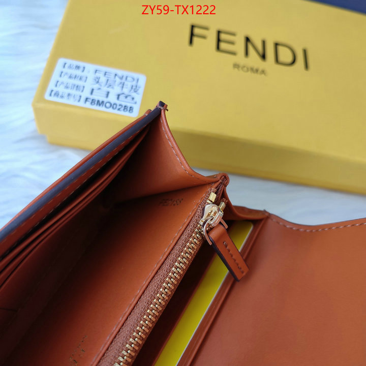 Fendi Bags(4A)-Wallet- online sales ID: TX1222 $: 59USD,