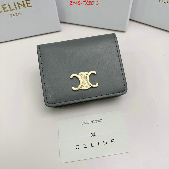 CELINE Bags(4A)-Wallet best fake ID: TX2613 $: 49USD,