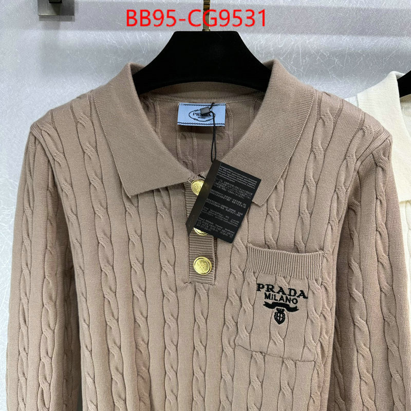 Clothing-Prada where to buy fakes ID: CG9531 $: 95USD