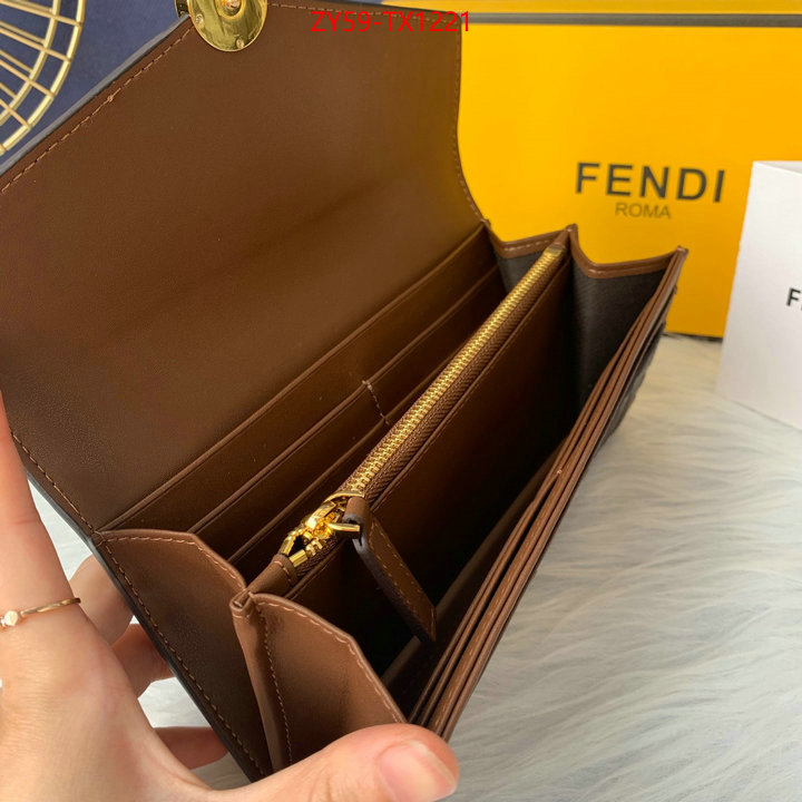 Fendi Bags(4A)-Wallet- 1:1 replica wholesale ID: TX1221 $: 59USD,