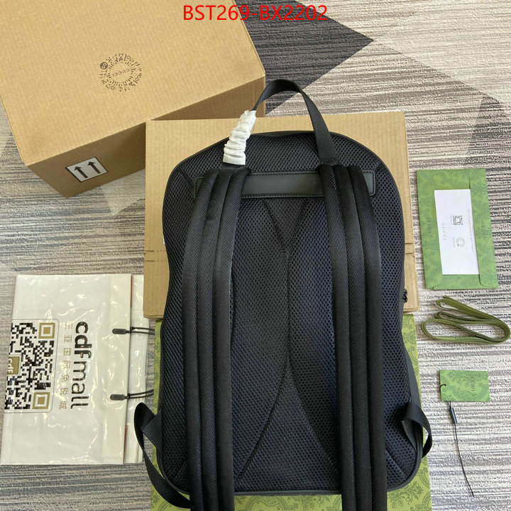 Gucci Bags(TOP)-Backpack- fake aaaaa ID: BX2202 $: 269USD
