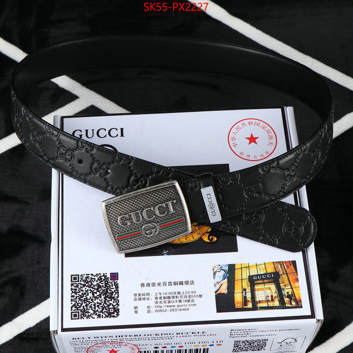 Belts-Gucci can you buy knockoff ID: PX2227 $: 55USD