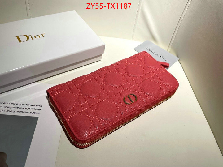 Dior Bags(4A)-Wallet- fake high quality ID: TX1187 $: 55USD,