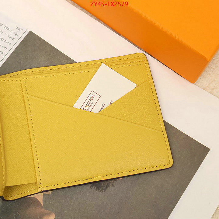 LV Bags(4A)-Wallet designer high replica ID: TX2579 $: 45USD,