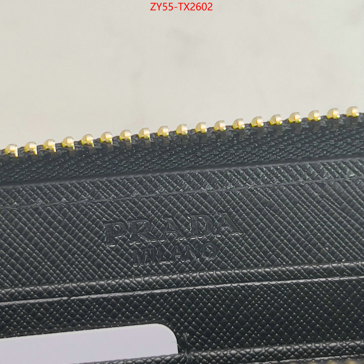 Prada Bags (4A)-Wallet top fake designer ID: TX2602 $: 55USD,